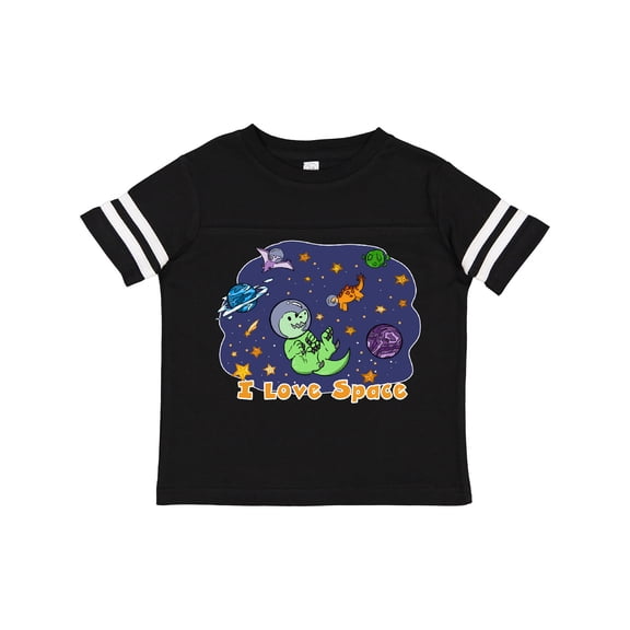 Inktastic I Love Space Cute Dinos and Planets Boys or Girls Toddler T-Shirt