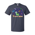 thumbnail image 1 of Inktastic I Love Space Cute Dinos and Planets T-Shirt, 1 of 5
