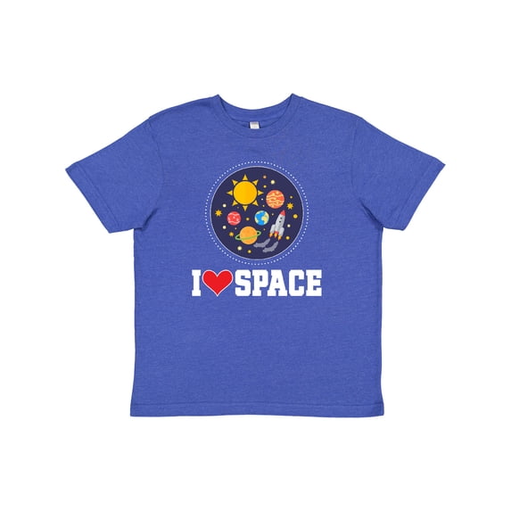 Inktastic I Love Space Rocket Ship Youth T-Shirt
