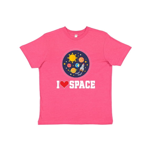 Inktastic I Love Space Rocket Ship Youth T-Shirt