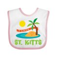 thumbnail image 1 of Inktastic I Love St. Kitts Boys or Girls Baby Bib, 1 of 4