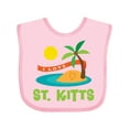 thumbnail image 1 of Inktastic I Love St. Kitts Boys or Girls Baby Bib, 1 of 4