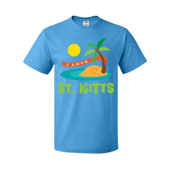 Inktastic I Love St. Kitts T-Shirt