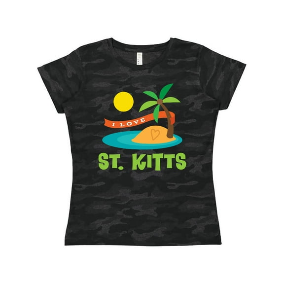 Inktastic I Love St. Kitts Women's T-Shirt
