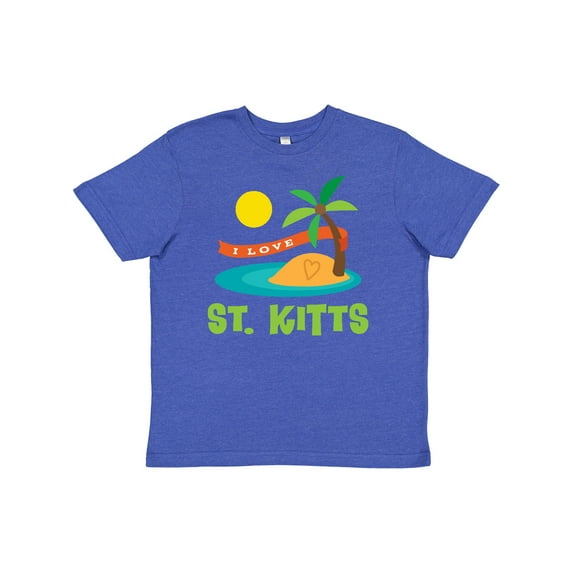 Inktastic I Love St. Kitts Youth T-Shirt