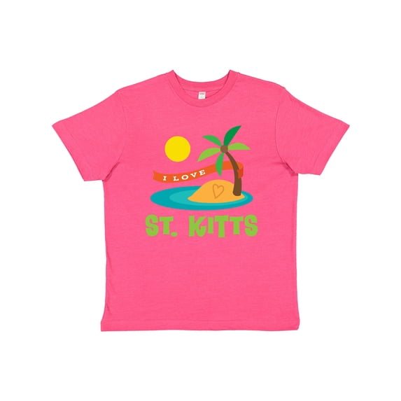 Inktastic I Love St. Kitts Youth T-Shirt