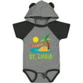 thumbnail image 1 of Inktastic I Love St Lucia Boys or Girls Baby Bodysuit, 1 of 5