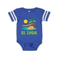thumbnail image 1 of Inktastic I Love St Lucia Boys or Girls Baby Bodysuit, 1 of 5