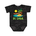 thumbnail image 1 of Inktastic I Love St Lucia Boys or Girls Baby Bodysuit, 1 of 5