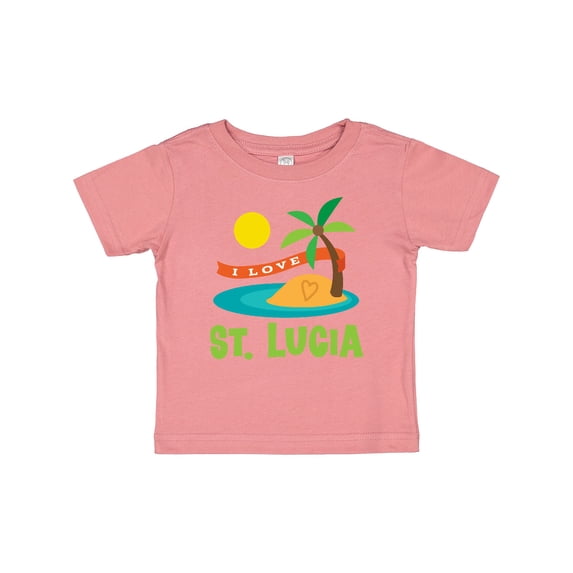 Inktastic I Love St Lucia Boys or Girls Baby T-Shirt