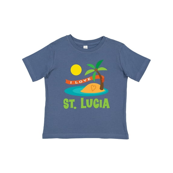 Inktastic I Love St Lucia Boys or Girls Baby T-Shirt