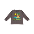 thumbnail image 1 of Inktastic I Love St Lucia Boys or Girls Long Sleeve Toddler T-Shirt, 1 of 5