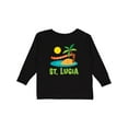 thumbnail image 1 of Inktastic I Love St Lucia Boys or Girls Long Sleeve Toddler T-Shirt, 1 of 5