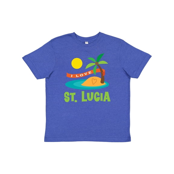 Inktastic I Love St Lucia Youth T-Shirt