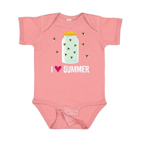 Inktastic I Love Summer Cute Fireflies Boys or Girls Baby Bodysuit