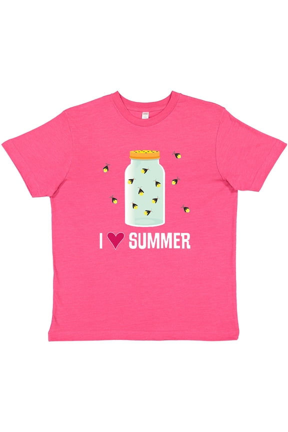 I Love Summer Cute Fireflies Youth T-Shirt