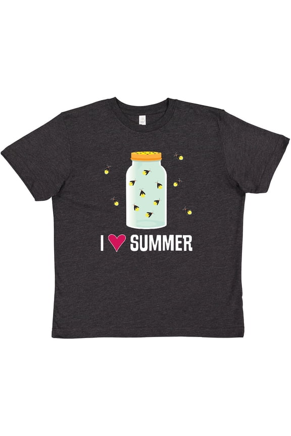 I Love Summer Cute Fireflies Youth T-Shirt