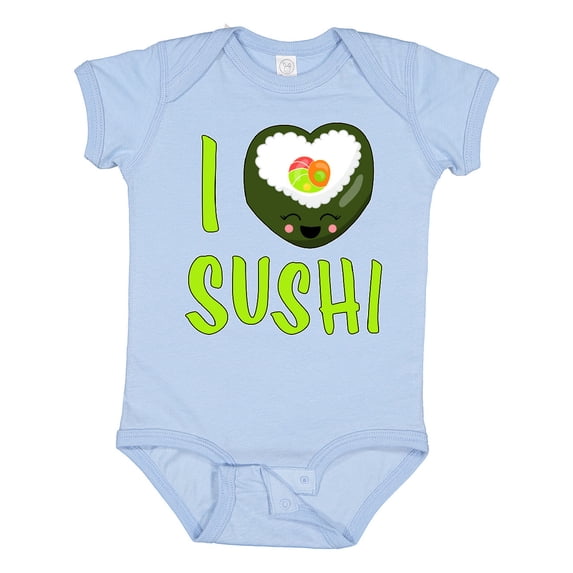 Inktastic I Love Sushi- Cute Boys or Girls Baby Bodysuit