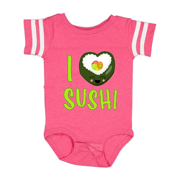 Inktastic I Love Sushi- Cute Boys or Girls Baby Bodysuit