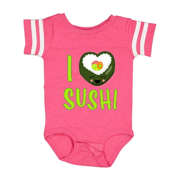 Inktastic I Love Sushi- Cute Boys or Girls Baby Bodysuit