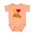 thumbnail image 1 of Inktastic I Love Tacos Boys or Girls Baby Bodysuit, 1 of 5
