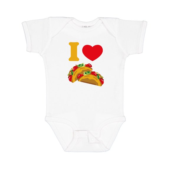 Inktastic I Love Tacos Boys or Girls Baby Bodysuit