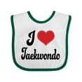 thumbnail image 1 of Inktastic I Love Taekwondo Boys or Girls Baby Bib, 1 of 4
