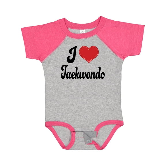 Inktastic I Love Taekwondo Boys or Girls Baby Bodysuit