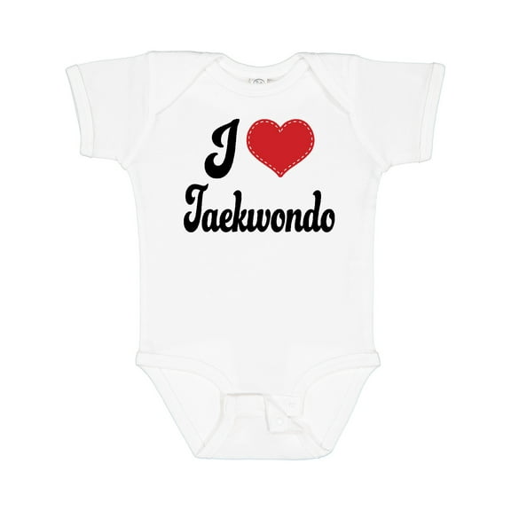 Inktastic I Love Taekwondo Boys or Girls Baby Bodysuit