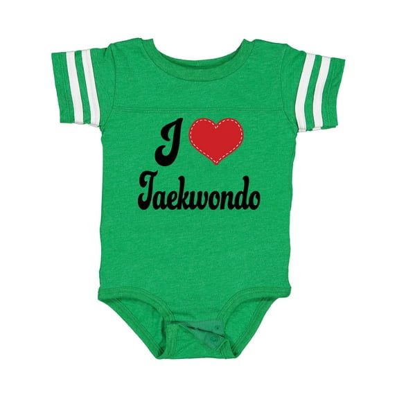 Inktastic I Love Taekwondo Boys or Girls Baby Bodysuit