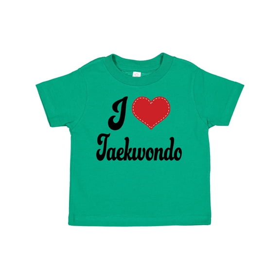Inktastic I Love Taekwondo Boys or Girls Toddler T-Shirt