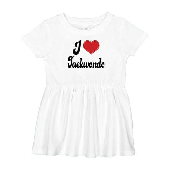 Inktastic I Love Taekwondo Girls Baby Dress