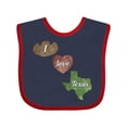 thumbnail image 1 of Inktastic I Love Texas Boys or Girls Baby Bib, 1 of 4
