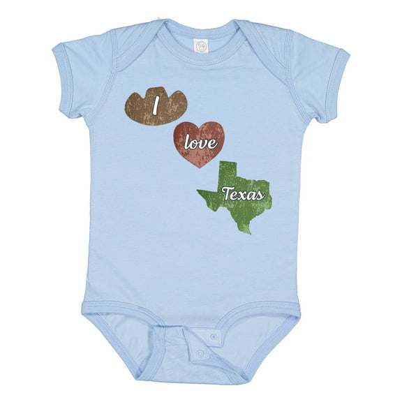 Inktastic I Love Texas Boys or Girls Baby Bodysuit