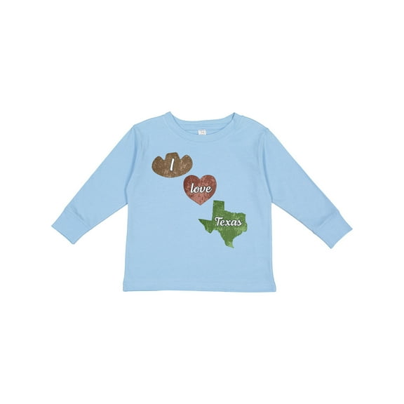 Inktastic I Love Texas Boys or Girls Long Sleeve Toddler T-Shirt