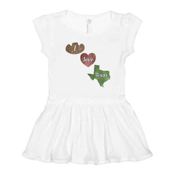 Inktastic I Love Texas Girls Toddler Dress
