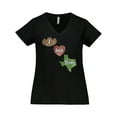 thumbnail image 1 of Inktastic I Love Texas Women's Plus Size V-Neck T-Shirt, 1 of 5