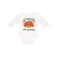thumbnail image 1 of Inktastic I Love Thanksgiving with My Family-happy Turkey Boys or Girls Long Sleeve Baby Bodysuit, 1 of 5