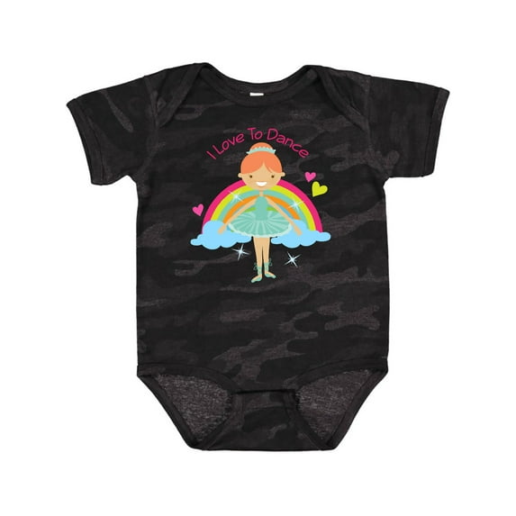 Inktastic I Love To Dance Ballet Girls Baby Bodysuit