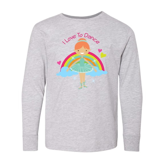 Inktastic I Love To Dance Ballet Long Sleeve Youth T-Shirt