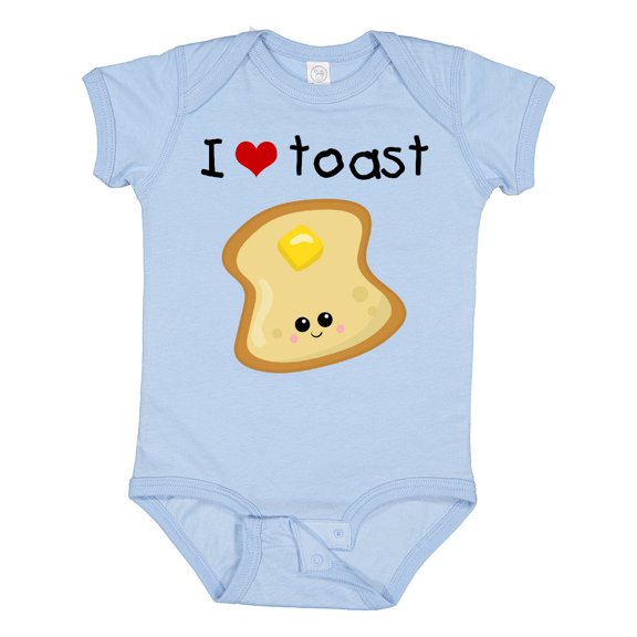 Inktastic I Love Toast Boys or Girls Baby Bodysuit