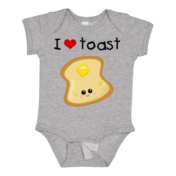 Inktastic I Love Toast Boys or Girls Baby Bodysuit
