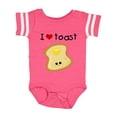 thumbnail image 1 of Inktastic I Love Toast Boys or Girls Baby Bodysuit, 1 of 5