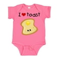 thumbnail image 1 of Inktastic I Love Toast Boys or Girls Baby Bodysuit, 1 of 5