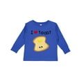 thumbnail image 1 of Inktastic I Love Toast Boys or Girls Long Sleeve Toddler T-Shirt, 1 of 5