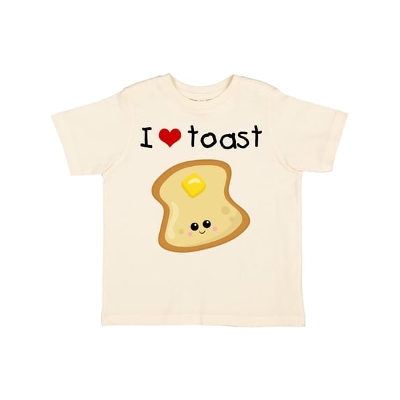Inktastic I Love Toast Boys or Girls Toddler T-Shirt