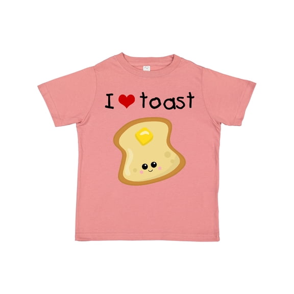 Inktastic I Love Toast Boys or Girls Toddler T-Shirt