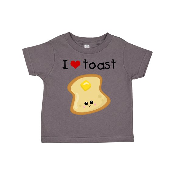 Inktastic I Love Toast Boys or Girls Toddler T-Shirt