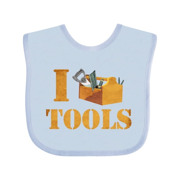 Inktastic I Love Tools Boys or Girls Baby Bib