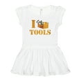 thumbnail image 1 of Inktastic I Love Tools Girls Baby Dress, 1 of 5